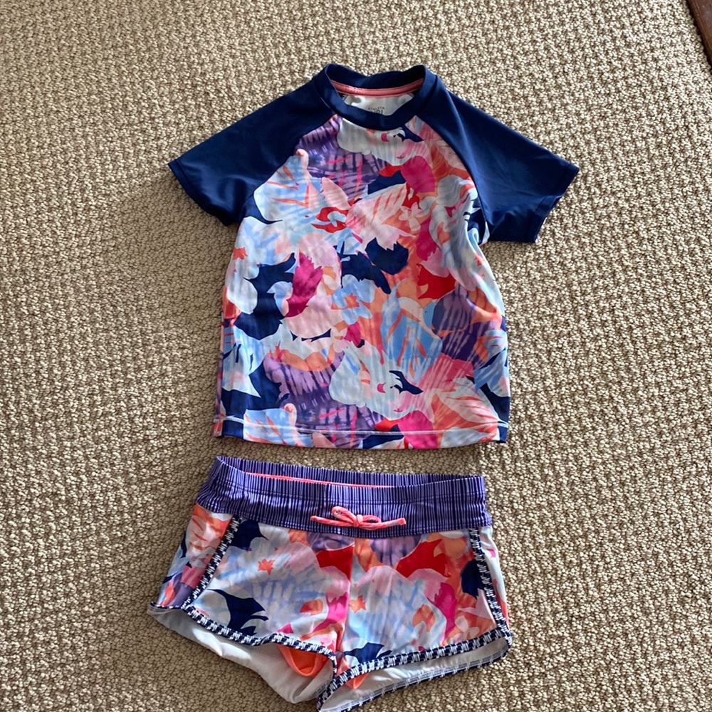 Athlete girl sz 7/small swim selling as a set